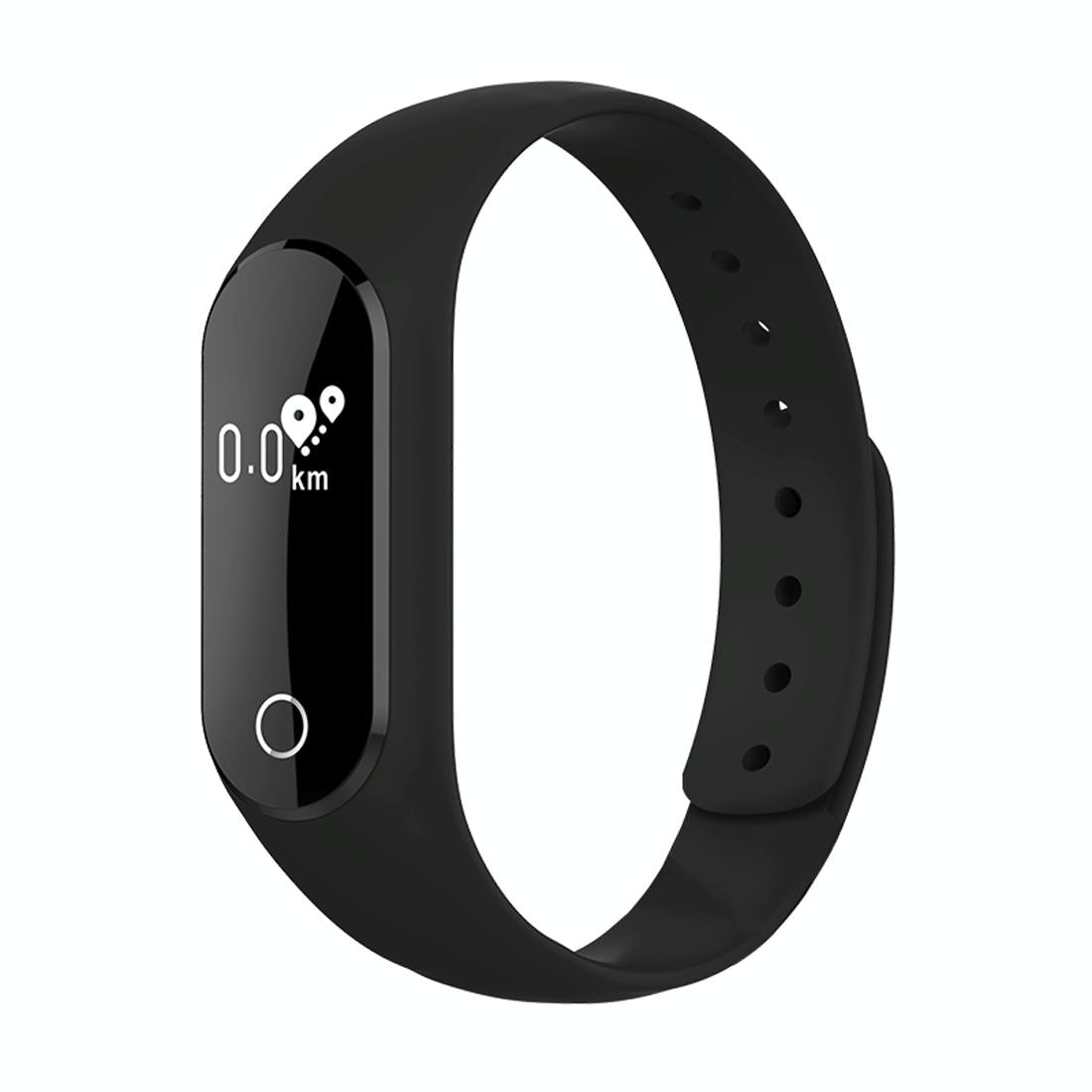Waterproof Oled Smart Bracelet With Bluetooth Hr Monitor Pedometer Remote Capture Android Ios Black Activity Trackers