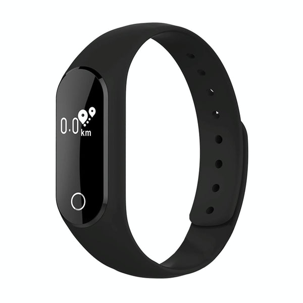 Waterproof Oled Smart Bracelet With Bluetooth Hr Monitor Pedometer Remote Capture Android Ios Black Activity Trackers
