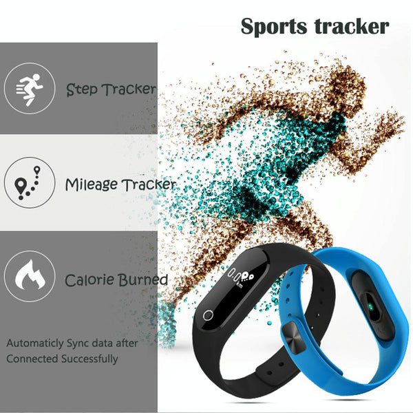 Waterproof Oled Smart Bracelet With Bluetooth Hr Monitor Pedometer Remote Capture Android Ios Black Activity Trackers