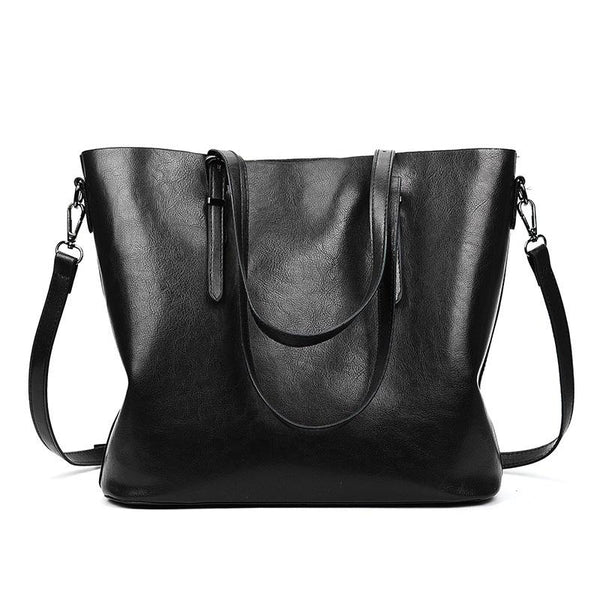 Black Pu Shoulder Bag For Women Casual Messenger Handbag Women's Bags & Handbags
