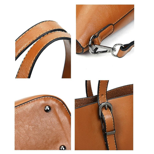 Black Pu Shoulder Bag For Women Casual Messenger Handbag Women's Bags & Handbags