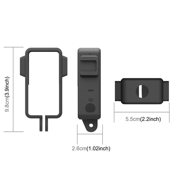 Protective Cage With Dual Cold Shoes For Dji Action 2 Audio And Video Accessories Camera Cases Bags & Covers