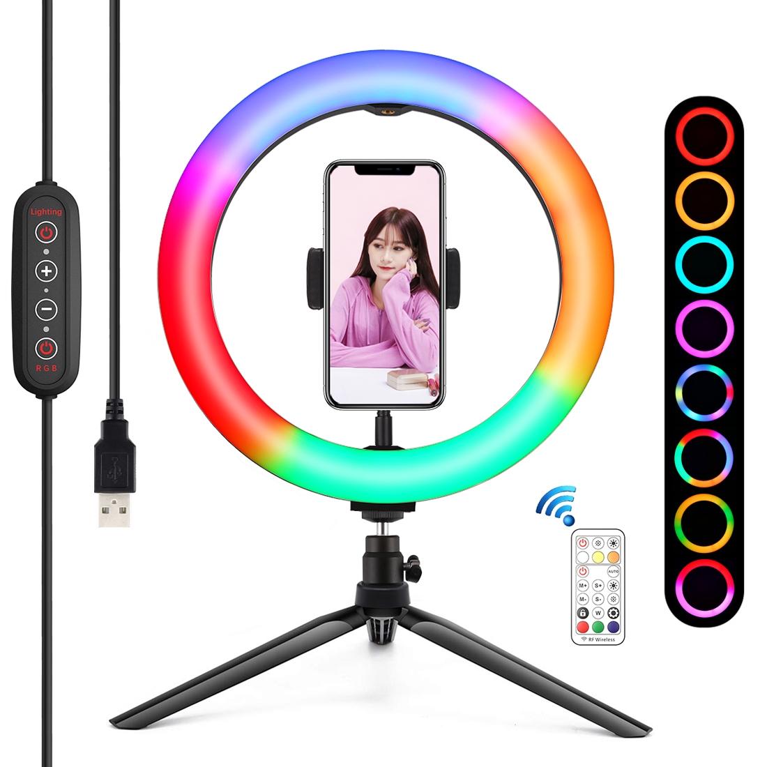 10.2 Marquee Led Beauty Light With Tripod And Remote Dual Colour Ring For Vlogging Photography Other Lighting & Studio