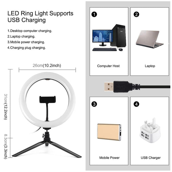 10.2 Marquee Led Beauty Light With Tripod And Remote Dual Colour Ring For Vlogging Photography Other Lighting & Studio