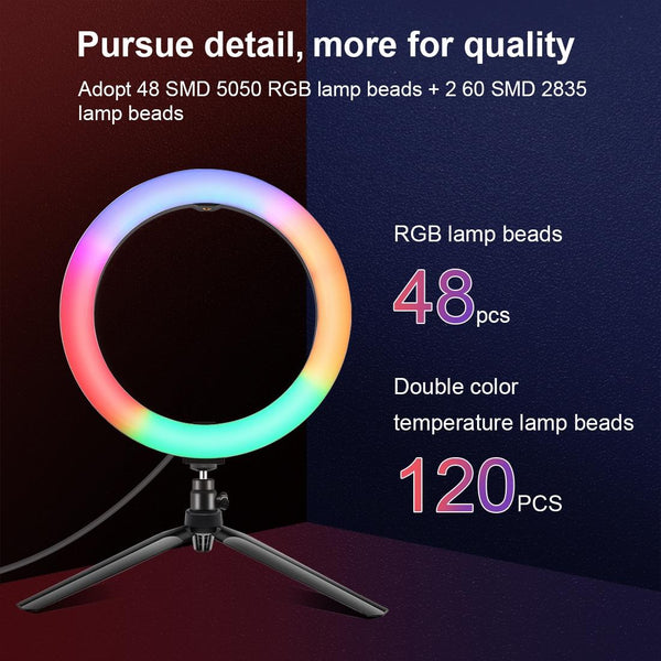 10.2 Marquee Led Beauty Light With Tripod And Remote Dual Colour Ring For Vlogging Photography Other Lighting & Studio