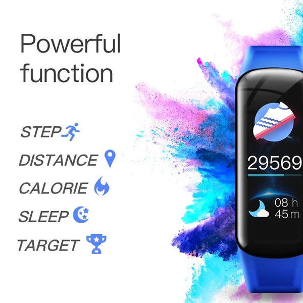 Smart Bracelet With Call Reminder Hr / Bp Monitoring Sleep Sedentary Tracking And Remote Control Black Activity Trackers