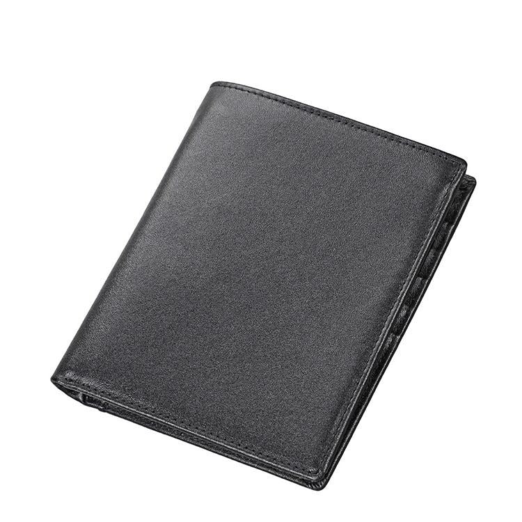 Leather Rfid Passport Wallet Multi Function Black Wallets
