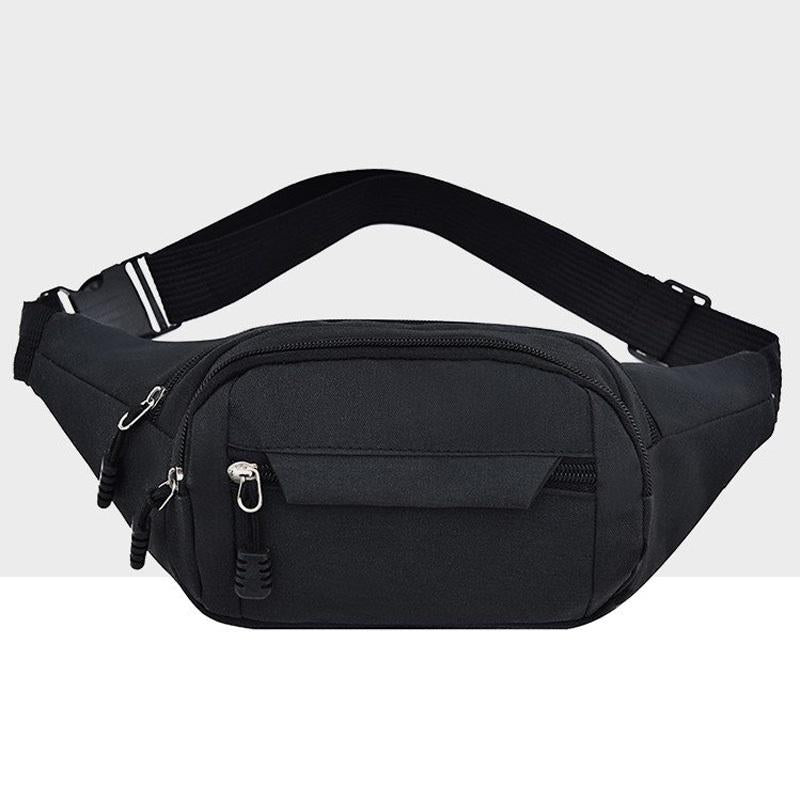 Waterproof Multi Pocket Chest Bag For Sports Black Bags