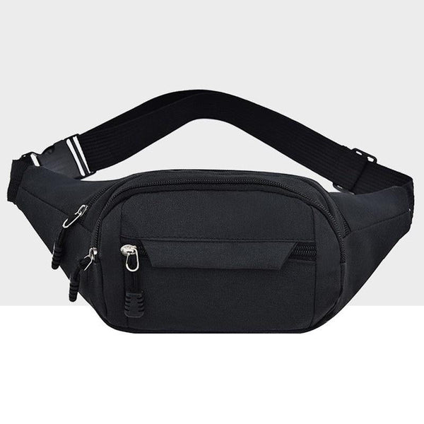 Waterproof Multi Pocket Chest Bag For Sports Black Bags