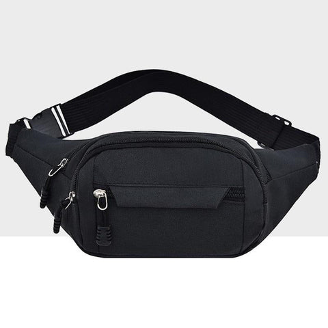 Waterproof Multi Pocket Chest Bag For Sports Black Bags