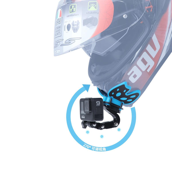 Gopro Helmet Mount Adapter Butterfly Design For Action Cameras And Audio Video Use Bike Camera Holders Mounts