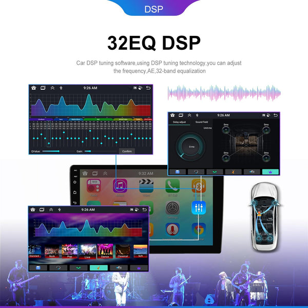 6 + 128G Android Car Bluetooth Player With Locator Technology Navigation Ahd Camera 10.1 Inch Other Car Video