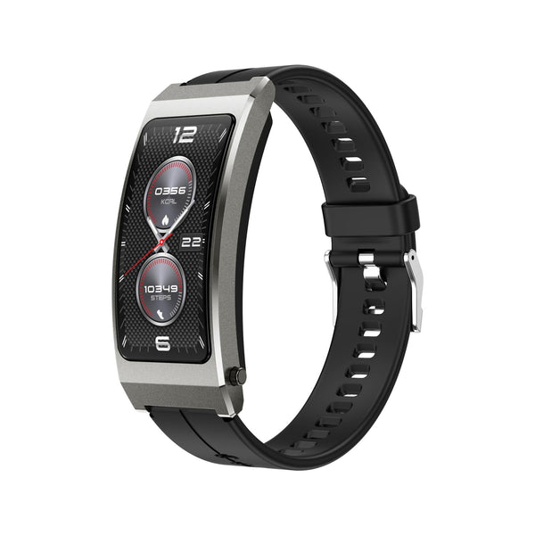 Smart Health Monitoring Bracelet With Bt Call And Leather Strap Tarnish Silicone Smart Watches