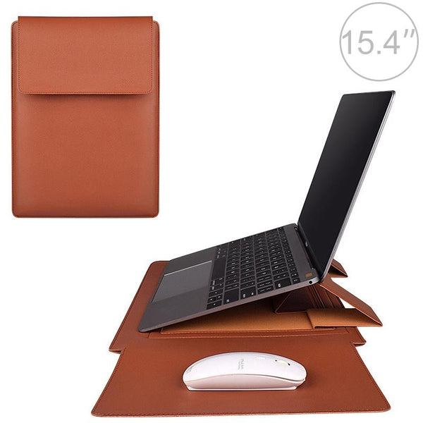 Parallel Deals 15.4 Inch Laptop Leather Sleeve Carrying Bag Yellow Laptop Cases & Bags