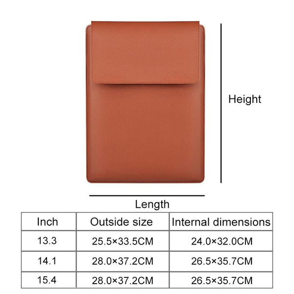 Parallel Deals 15.4 Inch Laptop Leather Sleeve Carrying Bag Yellow Laptop Cases & Bags