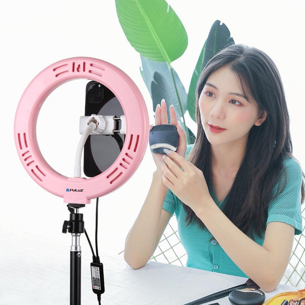 Pink 7.9 Dual Colour Led Ring Light With Usb Dimmable For Vlogging And Photography Other Lighting & Studio