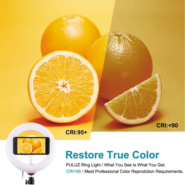 Pink 7.9 Dual Colour Led Ring Light With Usb Dimmable For Vlogging And Photography Other Lighting & Studio