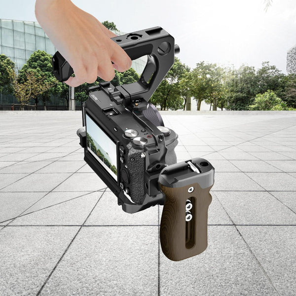 Metal Camera Cage Stabilizer For Sony A6700 Black Audio Video Equipment Stabilizers