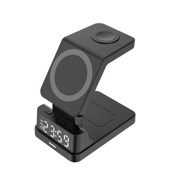 15W 4 In Magnetic Desktop Wireless Charger Black Chargers & Cradles