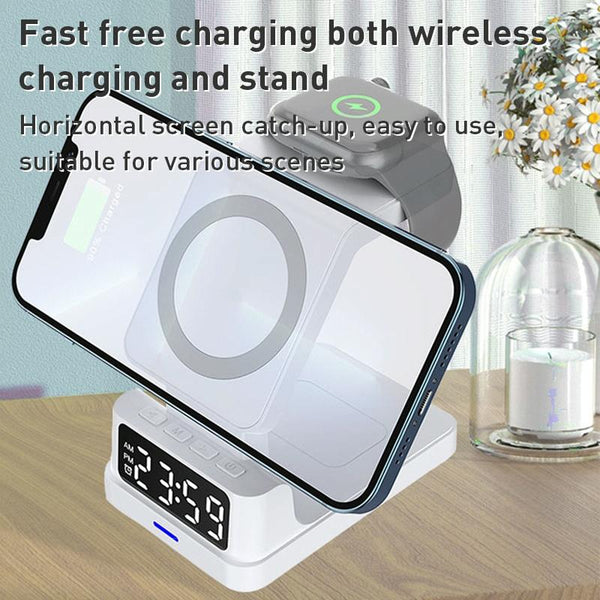 15W 4 In Magnetic Desktop Wireless Charger Black Chargers & Cradles