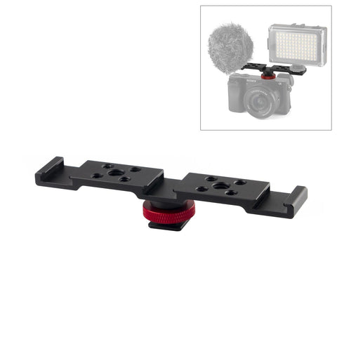 Triple Cold Shoe Bracket Mount Black Other Camera & Photo Accs