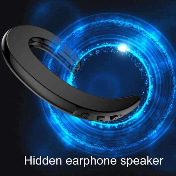 Bluetooth Bone Conduction Sports Earphones With Earhook V4.1 Black Earbuds