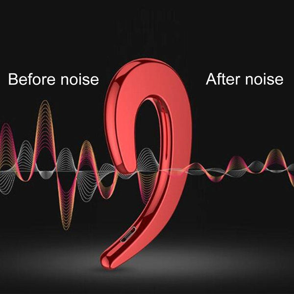 Bluetooth Bone Conduction Sports Earphones With Earhook V4.1 Black Earbuds