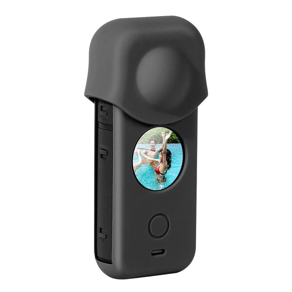 Full Body Dust Proof Silicone Protective Case For Insta360 One X2_Black Camera Cases Bags & Covers