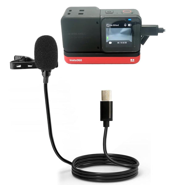 Parallel Deals For Insta360 One R Lavalier Clip Microphone Audio And Video Recording Microphones