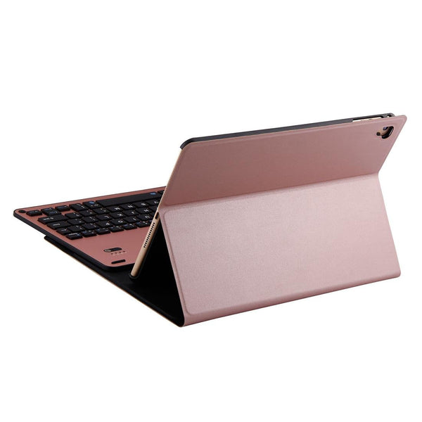 Bluetooth Keyboard & Leather Tablet Case For Ipad Air / Pro 9.7 Detachable Water Repellent Magnetic 3 Gear Angle Black Keyboards