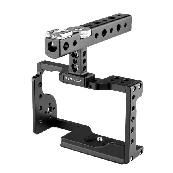Sony A6600 Video Camera Cage Stabilizer With Handle For Audio And Use Stabilizers