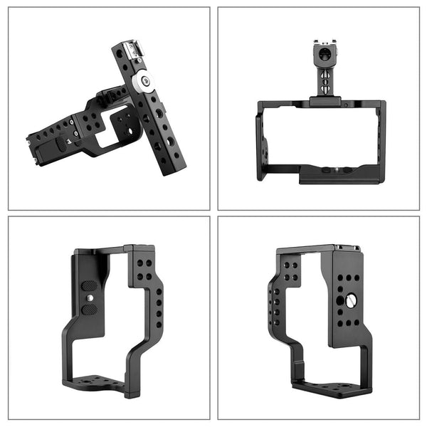 Sony A6600 Video Camera Cage Stabilizer With Handle For Audio And Use Stabilizers