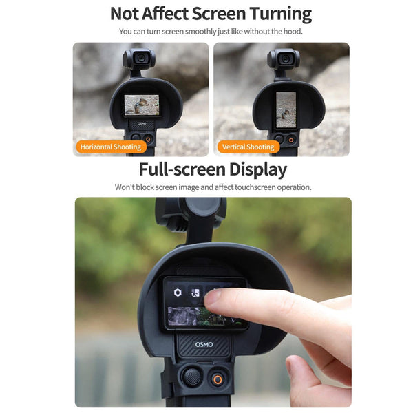 Protective Sunshade Hood For Dji Pocket 3 Screen Audio And Video Accessory Other Camera & Photo Accs