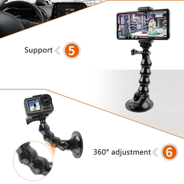 Universal Suction Cup Mount For Gopro And Other Action Cameras Audio Video Accessories Bike Camera Holders Mounts