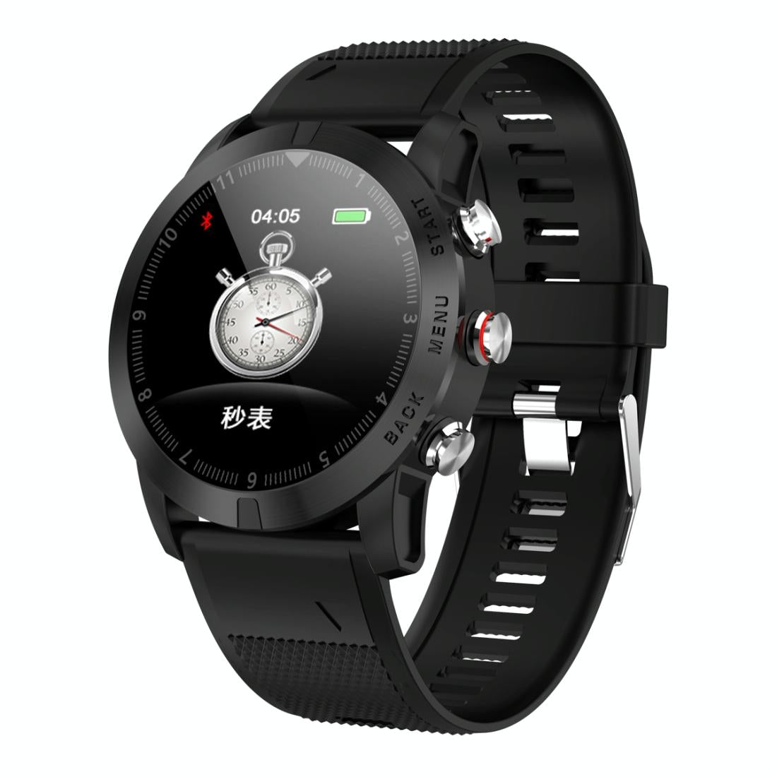 Waterproof Smart Bracelet With Call Reminder And Heart Rate Monitor Ip68 Black Activity Trackers