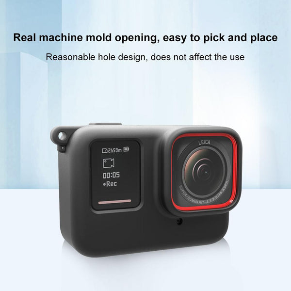 Silicone Protective Case And Lens Cap For Insta360 Ace Action Camera Camera Cases Bags & Covers