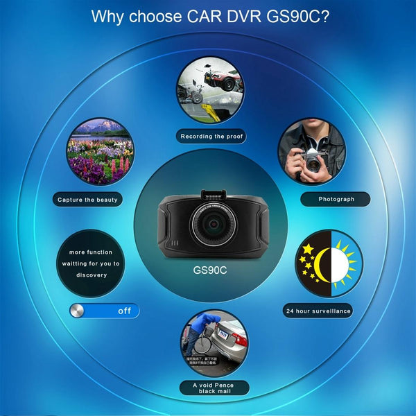 2.7 Lcd Car Dvr Camera With 170 Degree Wide Angle 2304 X 1296P Hd Screen Other Car Video