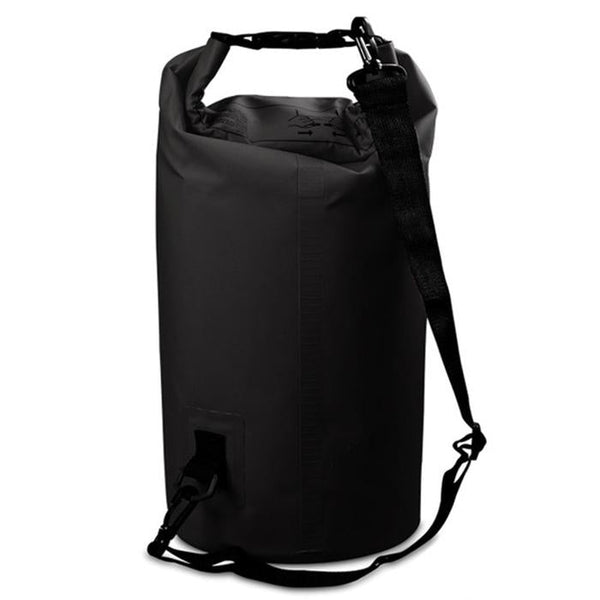 Waterproof Single Shoulder Bag Dry Sack 15L Capacity Black Dry Bags