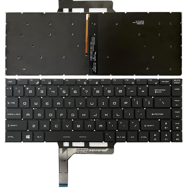 Backlit Laptop Keyboard For Msi Gs65 Series Us Version Black Keyboards
