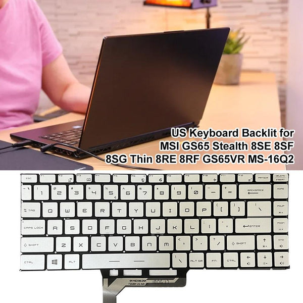 Backlit Laptop Keyboard For Msi Gs65 Series Us Version Black Keyboards