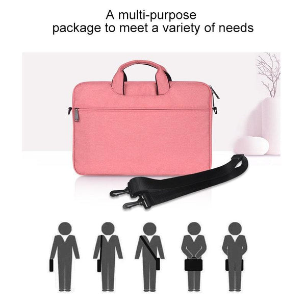 Parallel Deals 13.3 Inch Hidden Portable Strap One Shoulder Handbag Waterproof Oxford Cloth Black Laptop Cases & Bags