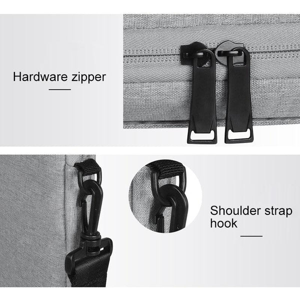 Parallel Deals 13.3 Inch Hidden Portable Strap One Shoulder Handbag Waterproof Oxford Cloth Black Laptop Cases & Bags