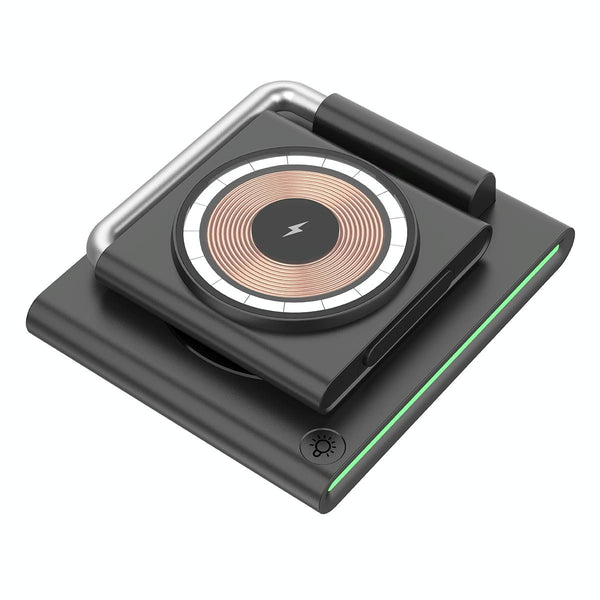 15W Foldable Magnetic Wireless Charger Black Chargers & Cradles
