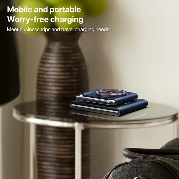 15W Foldable Magnetic Wireless Charger Black Chargers & Cradles