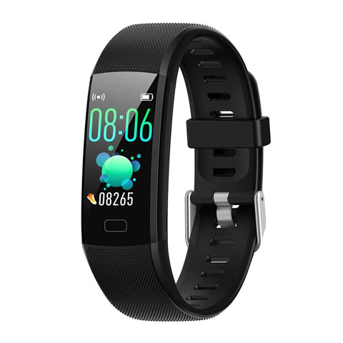 Smart Health Bracelet With Call Reminder Monitoring Black Activity Trackers