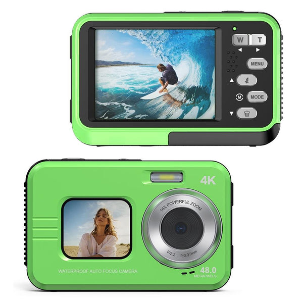 Waterproof 48Mp Dual Screen Outdoor Camera Wdc901_Green Digital Cameras