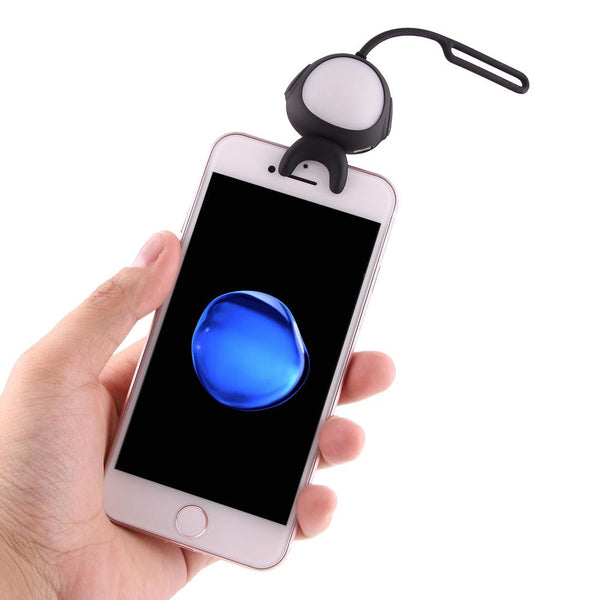 Self Lighting Smart Phone Hook For Iphone Galaxy Huawei Xiaomi Lg Htc Black Audio Video Selfie Lights