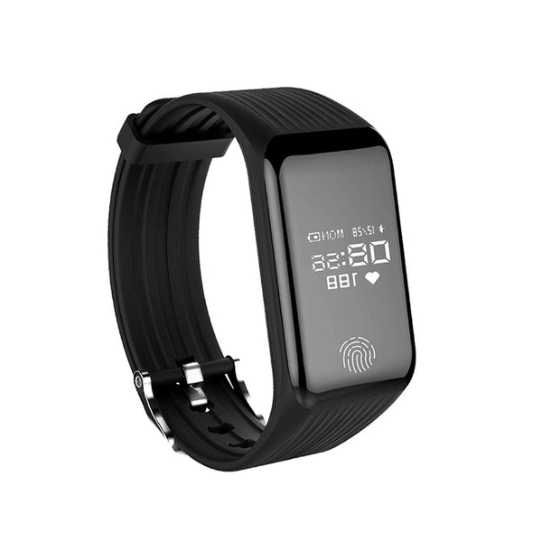 Waterproof Oled Fitness Tracker Ip67 Black Activity Trackers