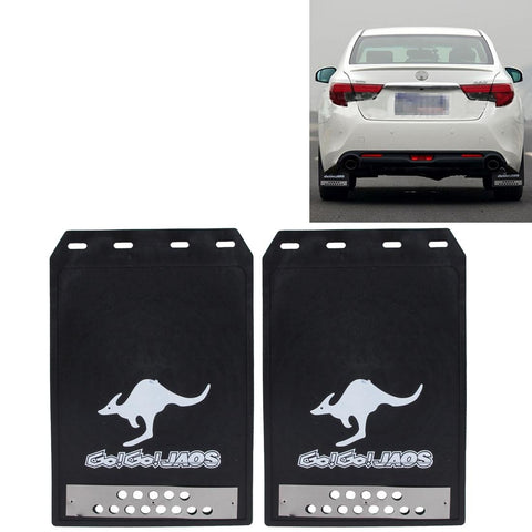 2 Pcs Premium Heavy Duty Molded Splash Mud Flaps Auto Front And Rear Fender Guard Small Size Random Pattern Sent Black Fenders & Mud Guards