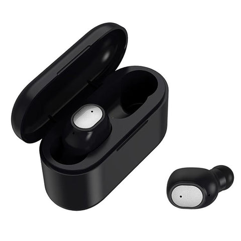 Wireless Bluetooth 5.0 Earphones Binaural Stereo Automatic Pairing Black Earbuds